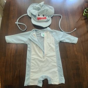 Baby shark bathing suit and shirt towel